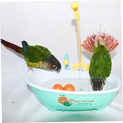 אמבט ציפורים קופסת תוכי קופסת מקלחת אמבטיה אביזר כלוב כלוב עבור ציוד ניקוי קטנים בינוניים | אמבטיות ציפורים